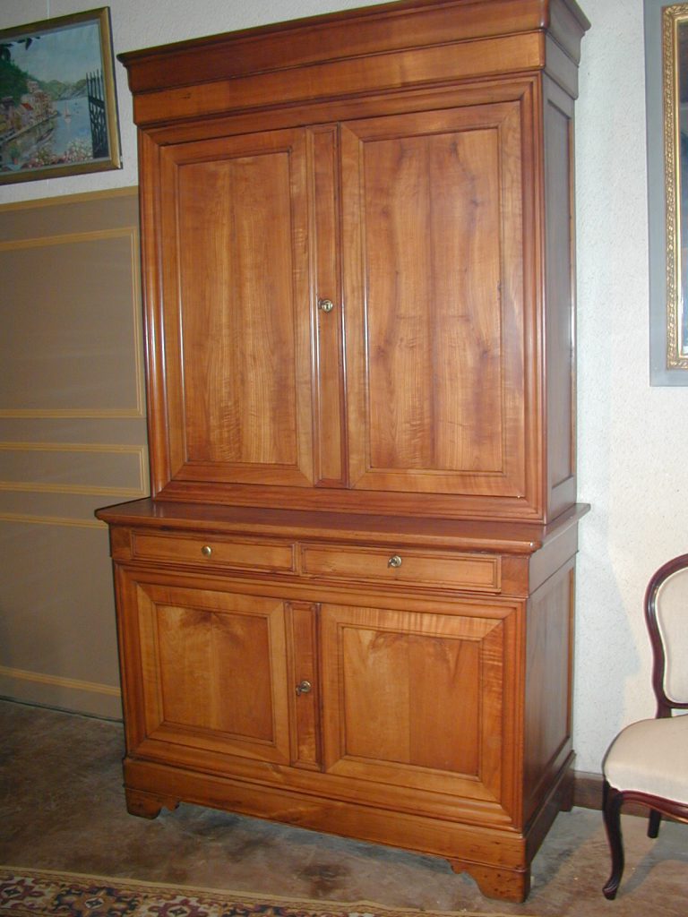 Buffet deux-corps 1900 en cerisier